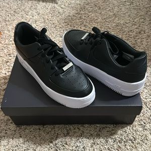 Black Platform Air Force 1